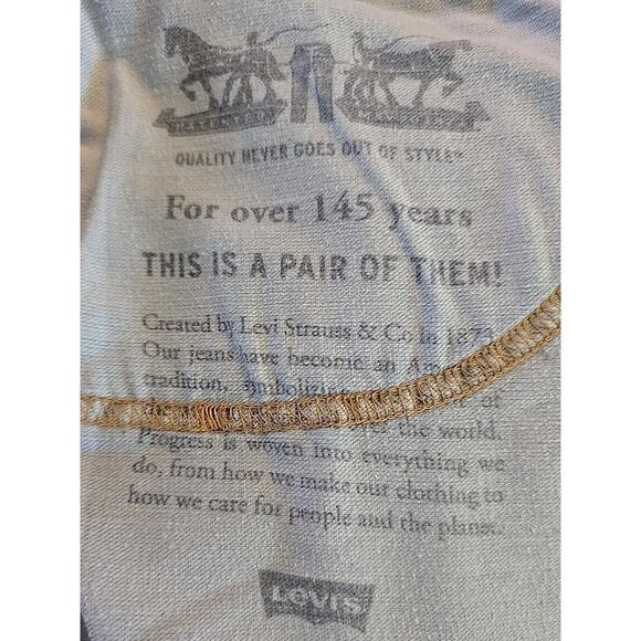 Levi's 505 Men's Jeans Size 36 x 32 Medium Stonewash Cotton Denim Straight Leg - Picture 9 of 9